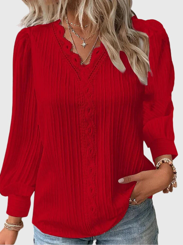 Andrea™ | Chic Pullover Blouse for Any Occasion