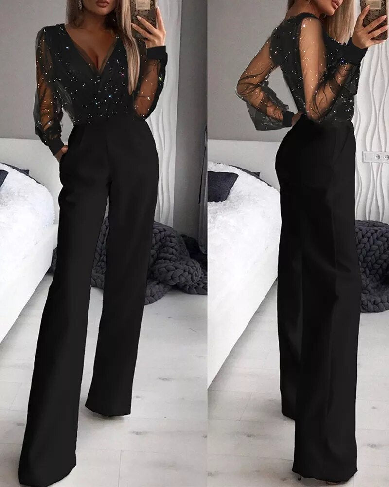 Chic Black Jumpsuit for Night Out & Events