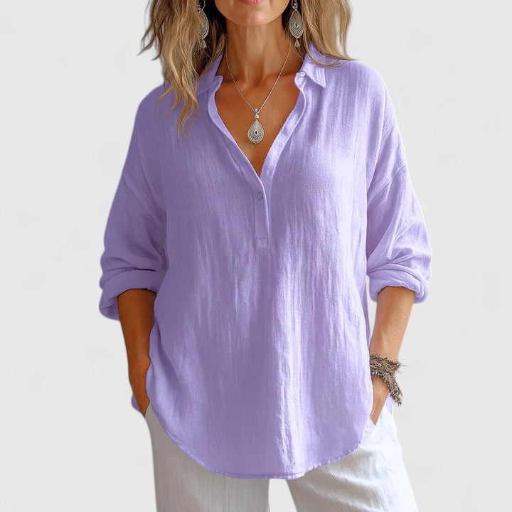 Franzina | Stylish Linen Blouse for Every Occasion