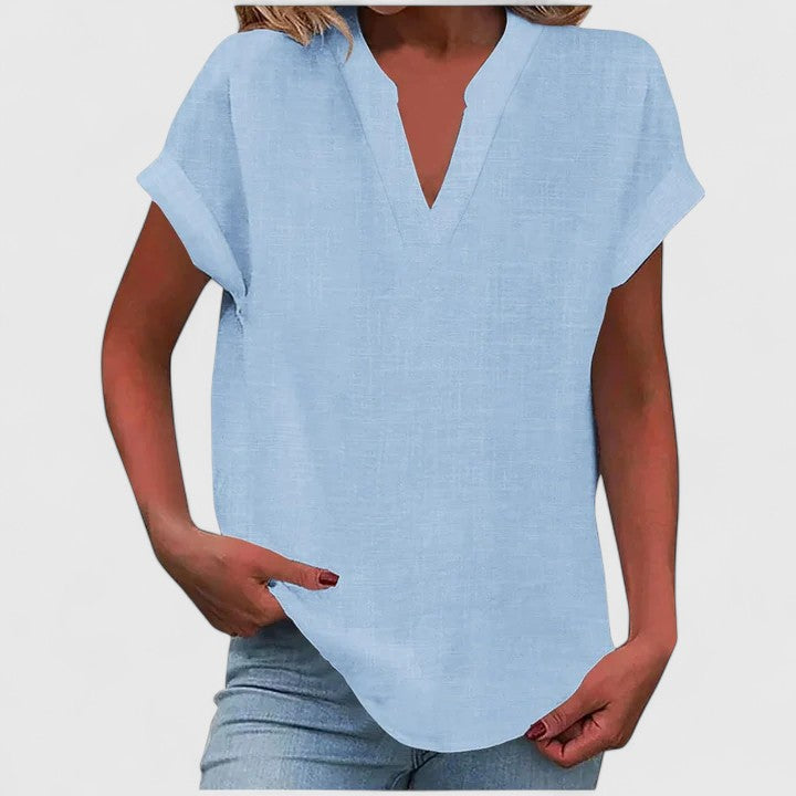 Xavinah | Chic V-Neck Blouse for Everyday Wear