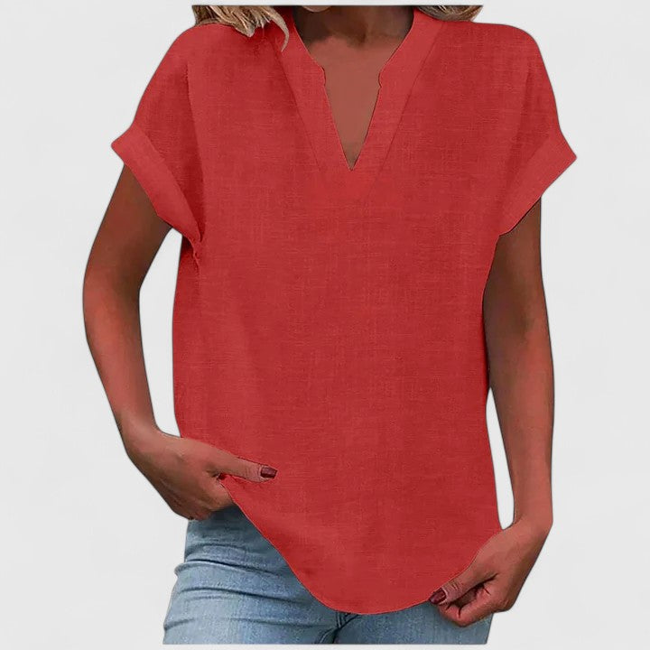 Xavinah | Chic V-Neck Blouse for Everyday Wear