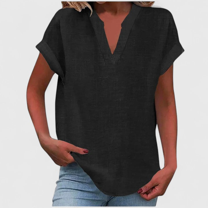 Xavinah | Chic V-Neck Blouse for Everyday Wear
