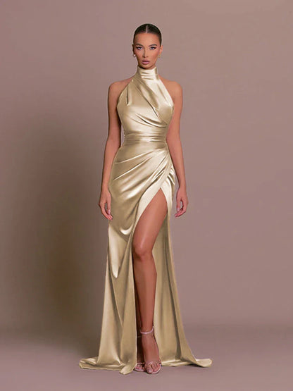 Wedding Guest Dress with Slit