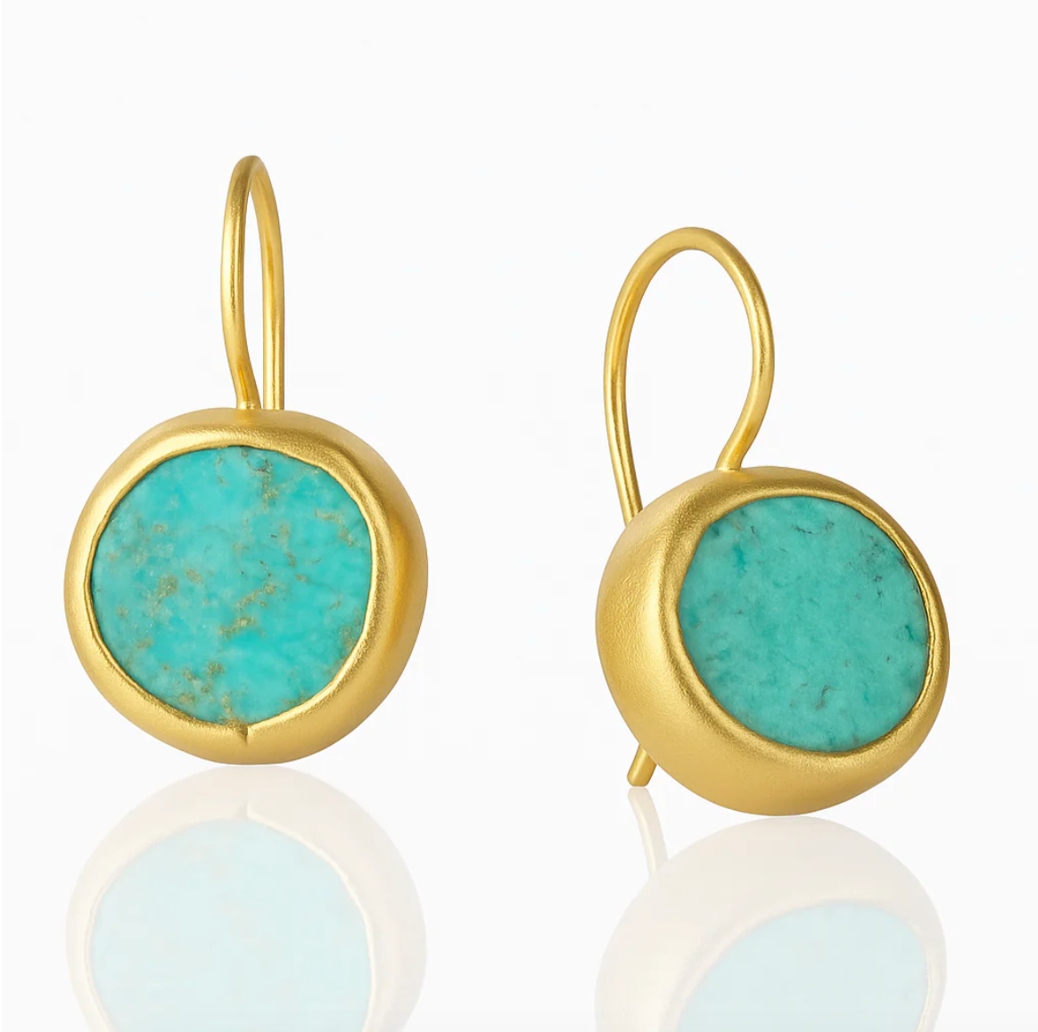 Turquoise Stone Gold Earrings for Chic Events