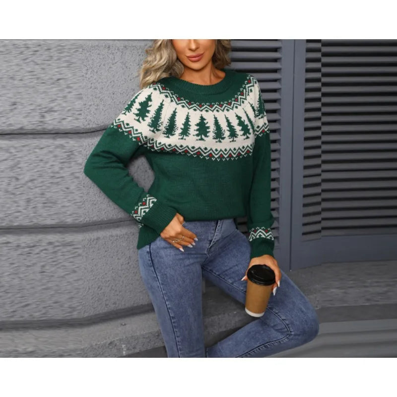 Chic Knit Sweater for Holiday Gatherings