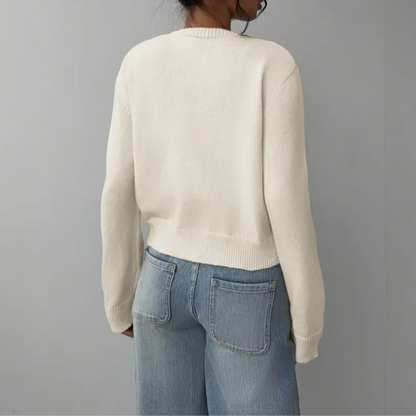 Chic Cropped Button Cardigan – Cozy Knit for Everyday Style