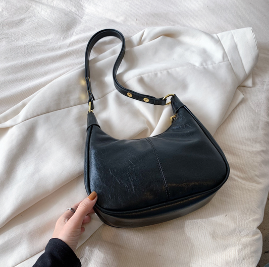 Chic Zip Top Hobo Bag with Adjustable Strap