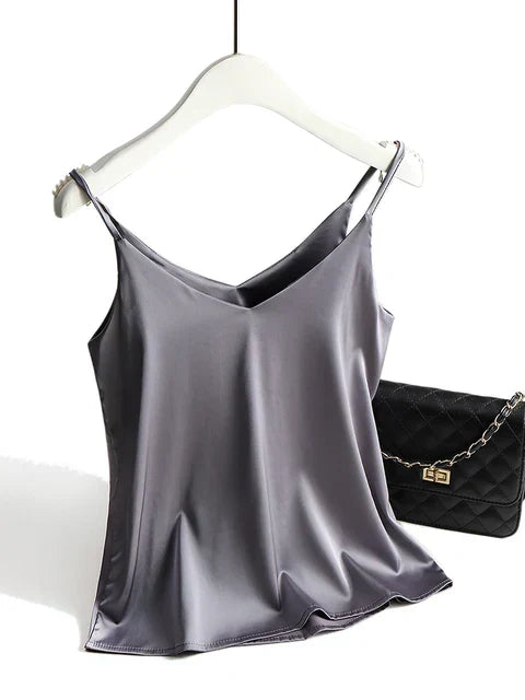 Chic Satin Cami Top for Night Out