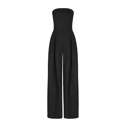 Chic Strapless Wide-Leg Jumpsuit for Any Occasion