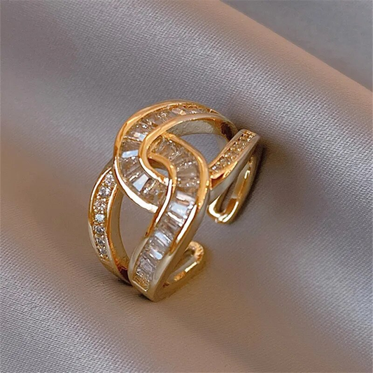 Unity - Stylish Adjustable Knotted Ring for Women