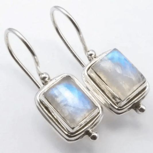 Stylish Square Moonstone Earrings for All Events