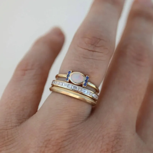 Stunning Vintage Golden Opal Ring Collection for Ladies