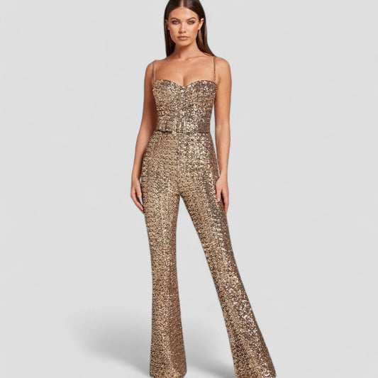 Women's Sequin Jumpsuit | Shimmering Party Attire for Special Occasions